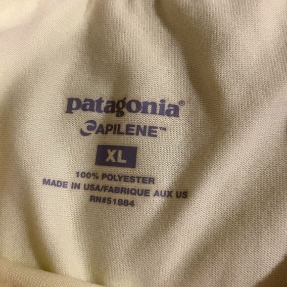 Patagonia Apilene Women’s T-Shirt Size XL Yellow - Picture 5 of 5